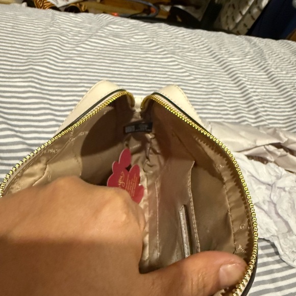 Michael Kors Cream Quilted Crossbody Bag with Gold Accents - Picture 8 of 8